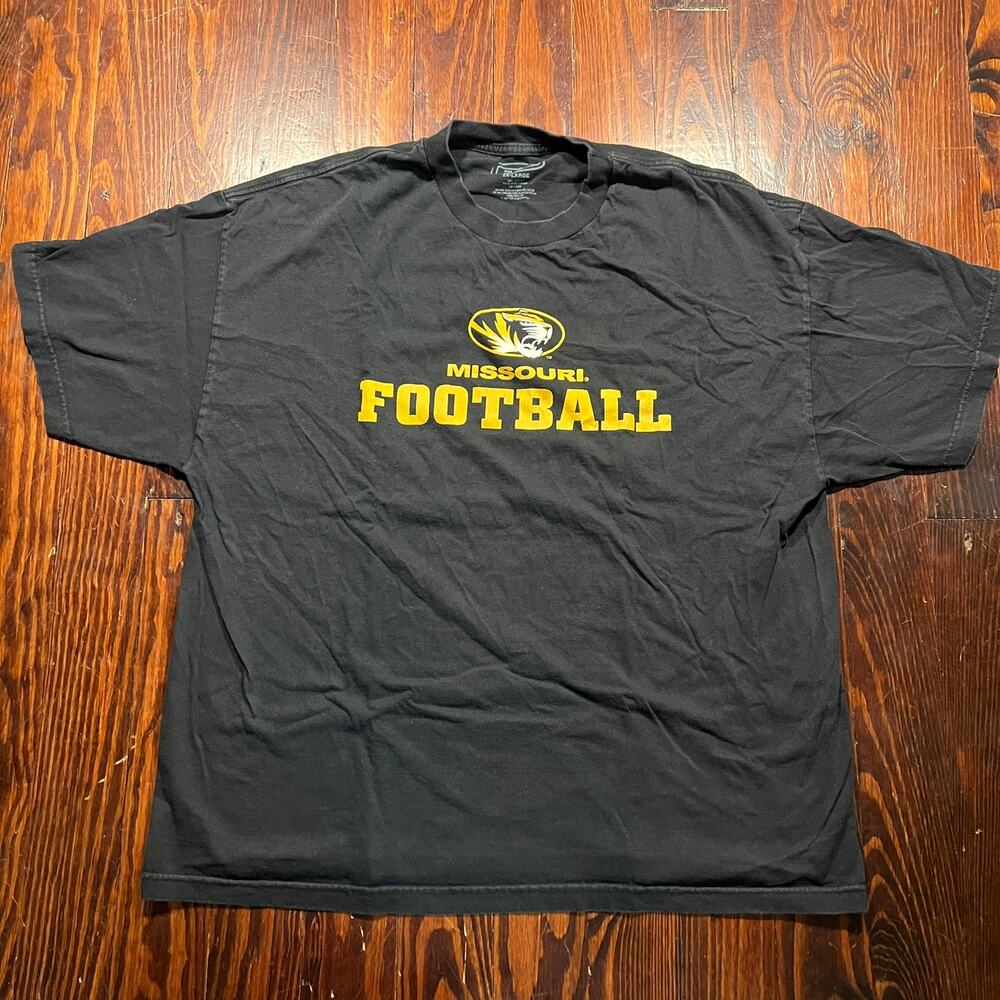 Mizzou 2XL Y2K T Shirt Black Oversized